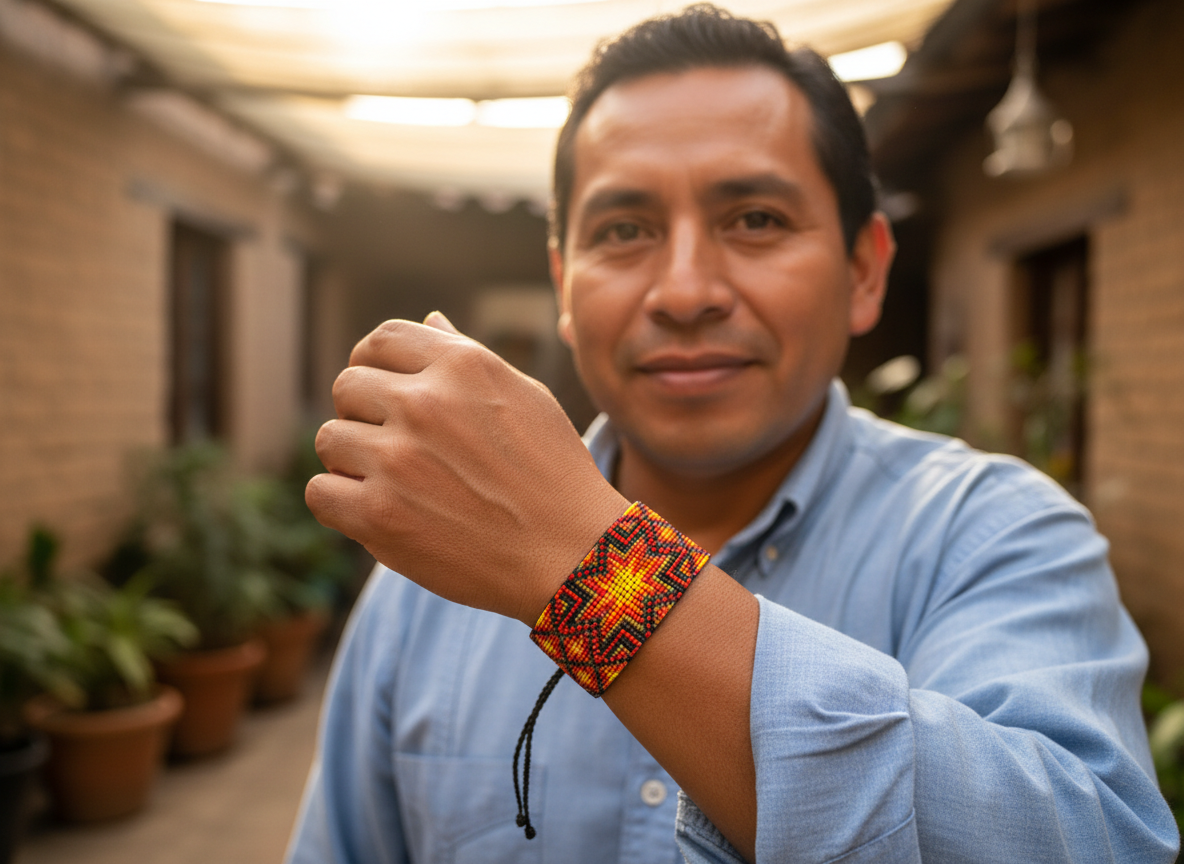 Brazalete estrella geométrica