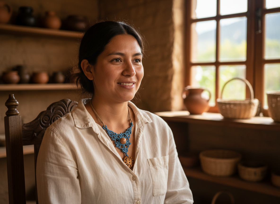 Collar "Raíz Celeste"