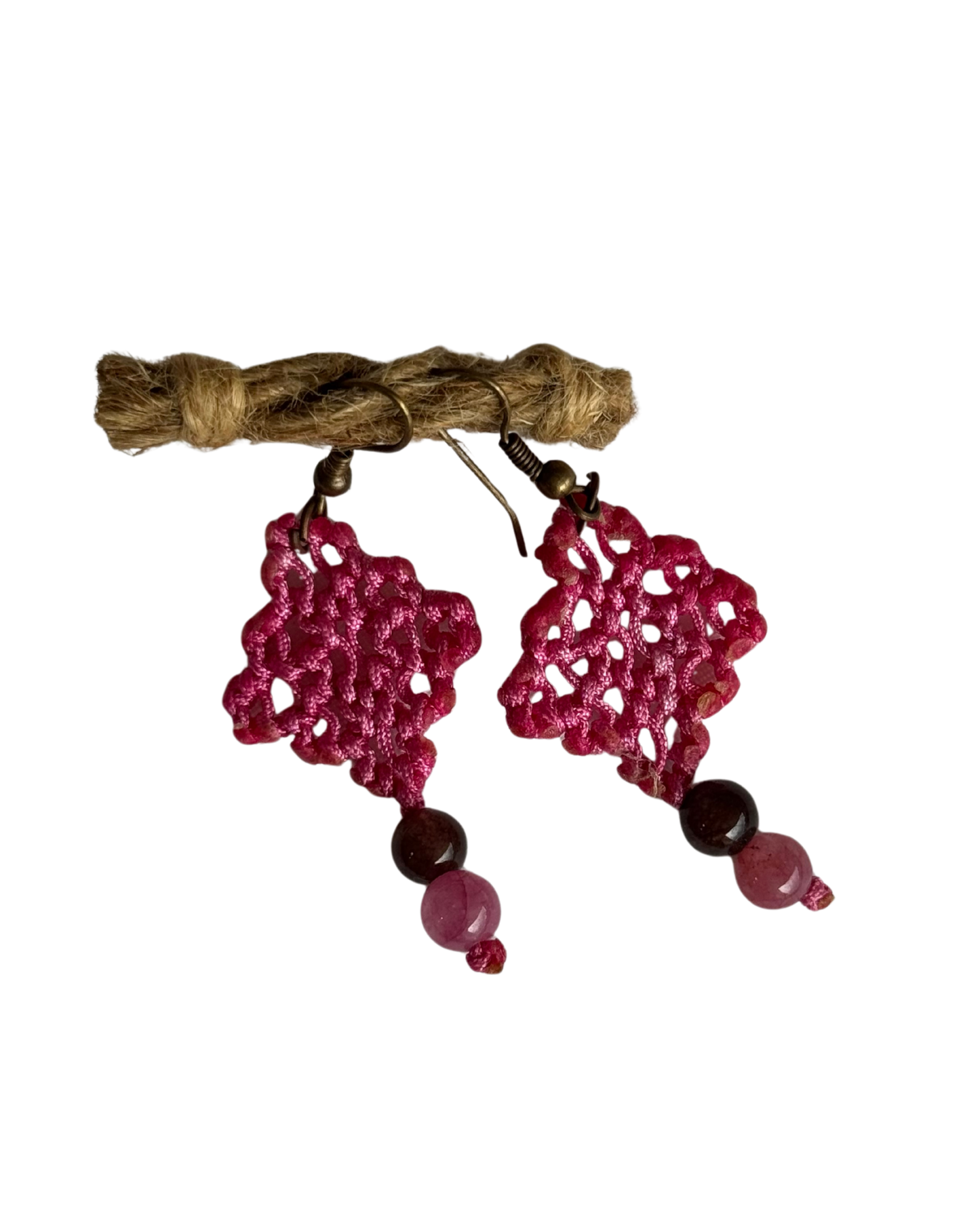 Aretes "Rosa del Atardecer"