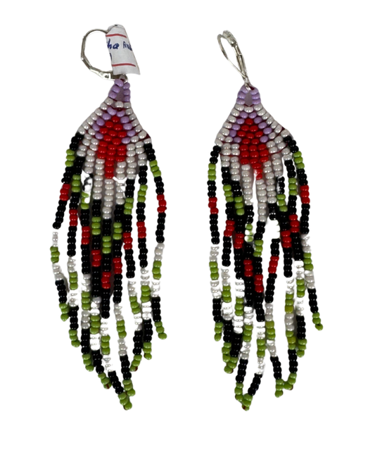 Aretes cascada multicolor