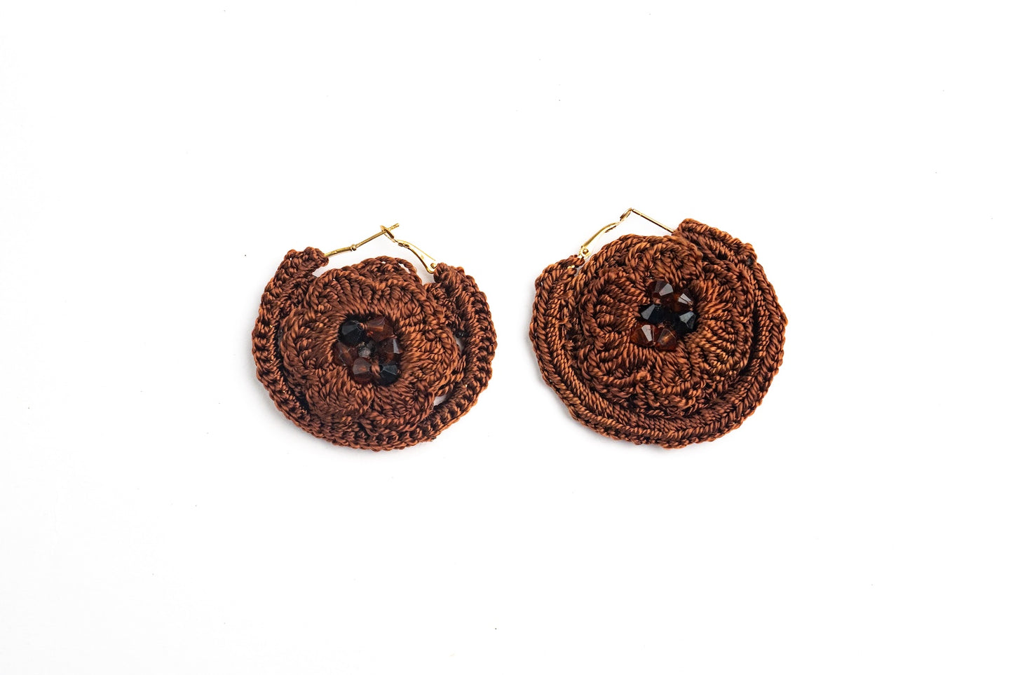 Aretes Café Flor