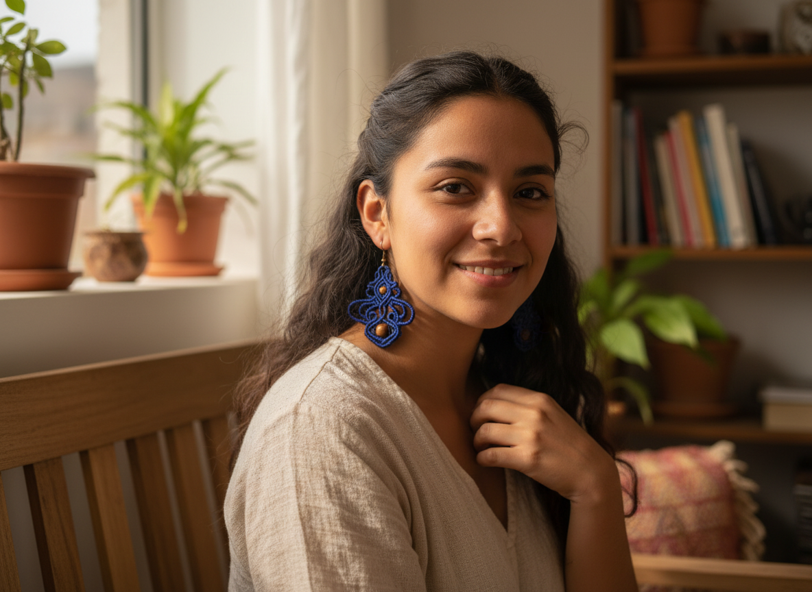 Aretes "Olas del Cielo"