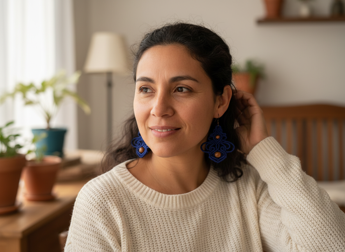 Aretes "Olas del Cielo"