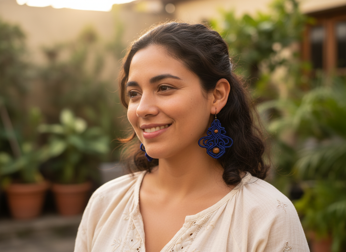 Aretes "Olas del Cielo"