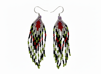 Aretes cascada multicolor