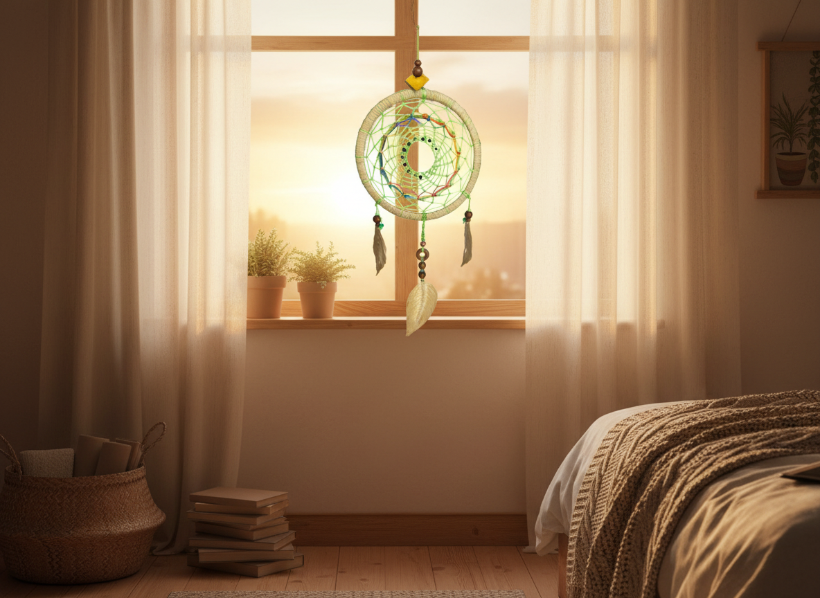 ✨ Atrapasueños Verde Brillante