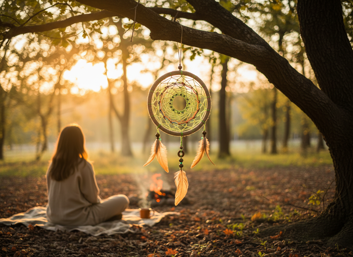 ✨ Atrapasueños Verde Brillante