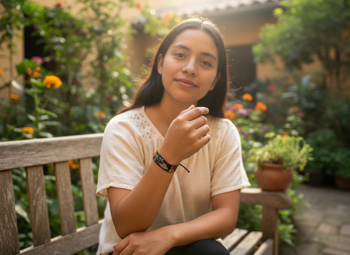 Brazalete Guacamayo rojo