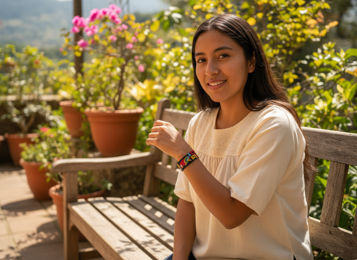 Brazalete Guacamayo rojo