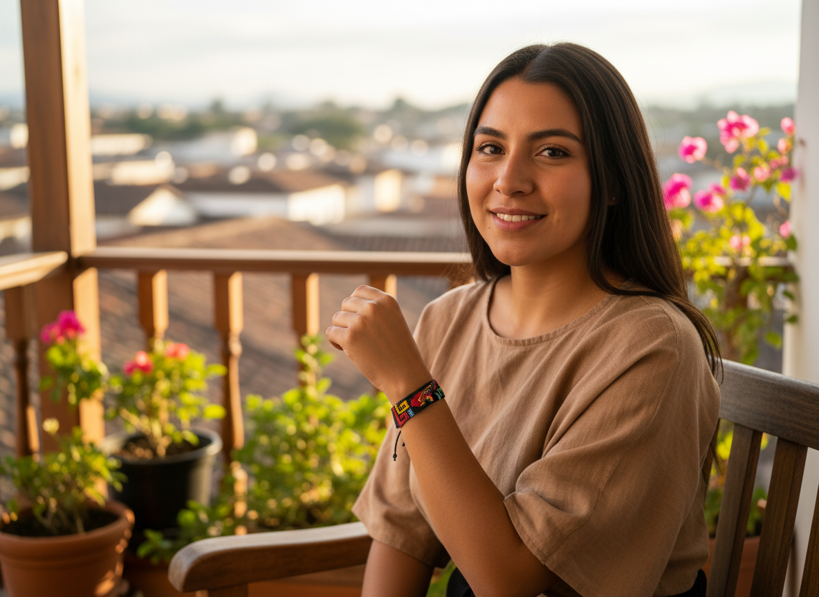 Brazalete Guacamayo rojo
