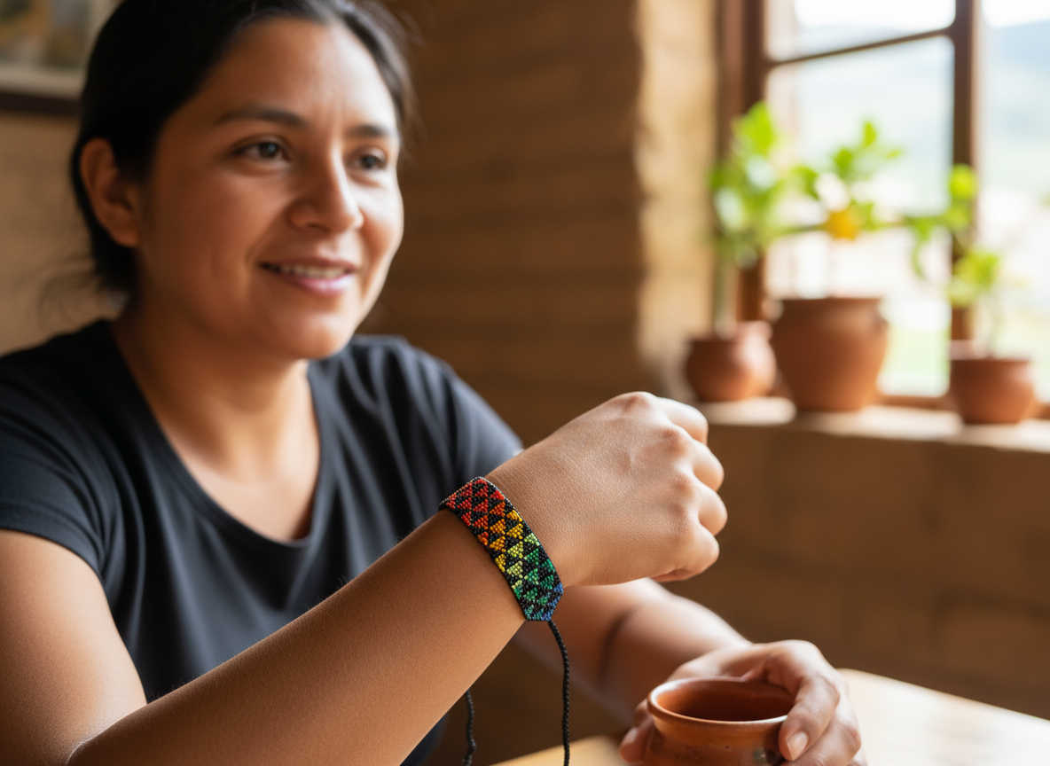 Brazalete colores geométricos