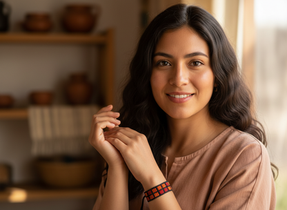 Brazalete diseño cuadrado