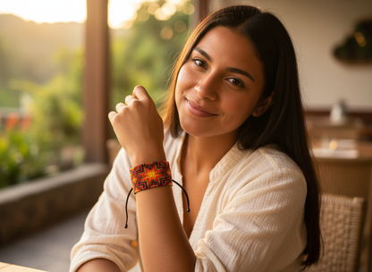 Brazalete estrella geométrica