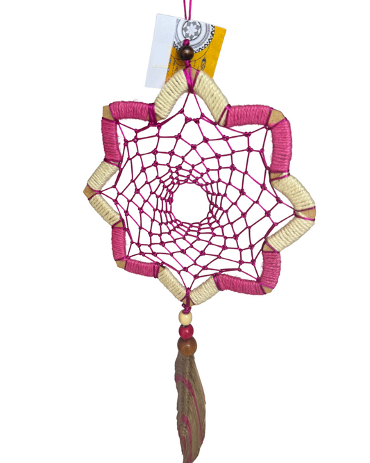 🌸 Atrapasueños Flor de Loto Rosa