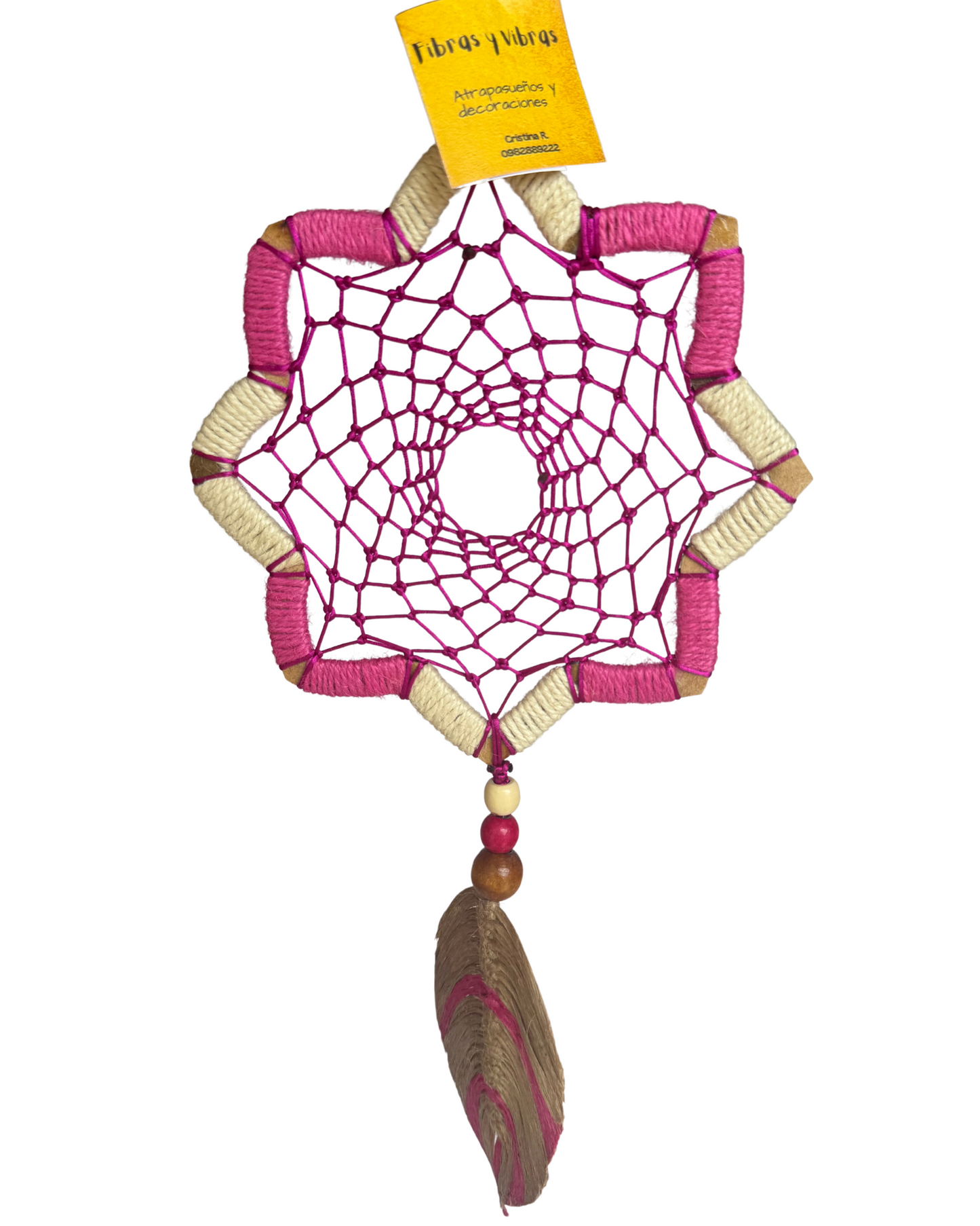 🌸 Atrapasueños Flor de Loto Rosa