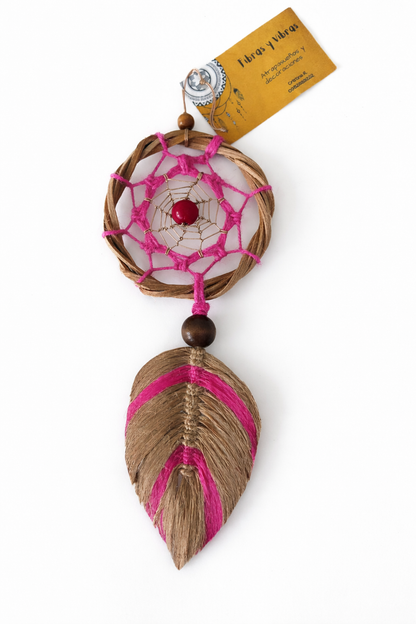 Atrapasueño Naturaleza Rosa