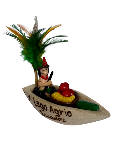 Canoa Amazónica mediana decoración