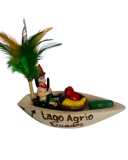 Canoa Amazónica mediana decoración