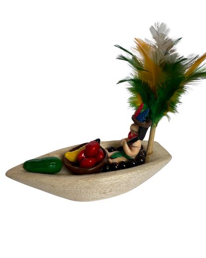 Canoa Amazónica mediana decoración