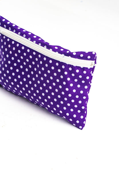 Cartuchera Purple and White