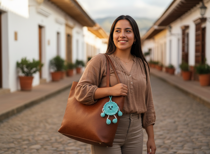 Colgante Daysi Celeste