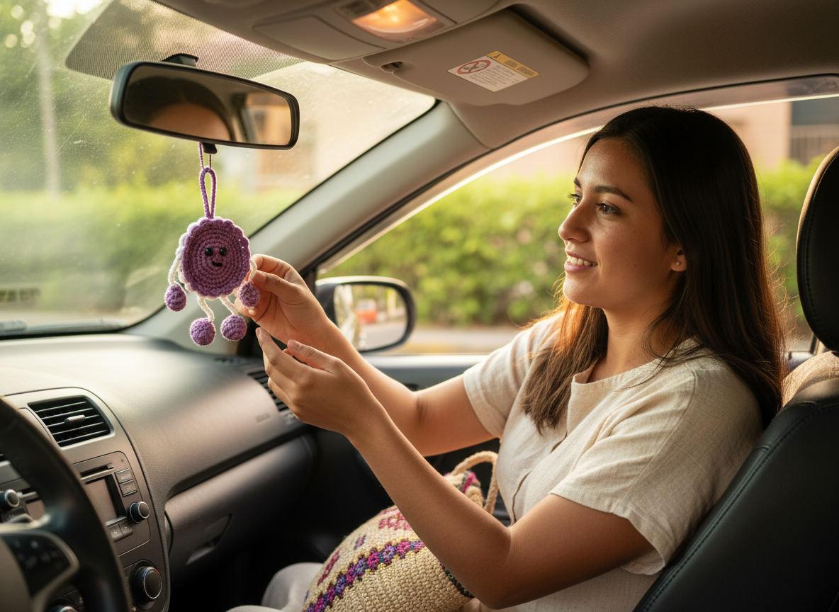 Colgante Daysi Morado