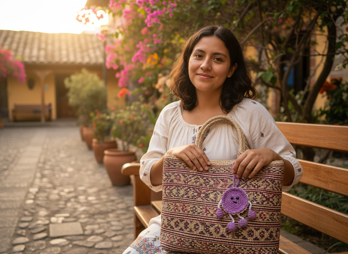 Colgante Daysi Morado