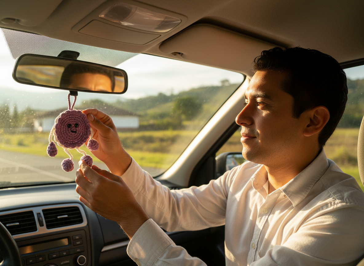 Colgante Daysi Morado