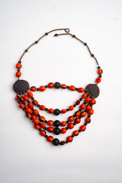 Collar Huayruro 5 Hebras Nativas