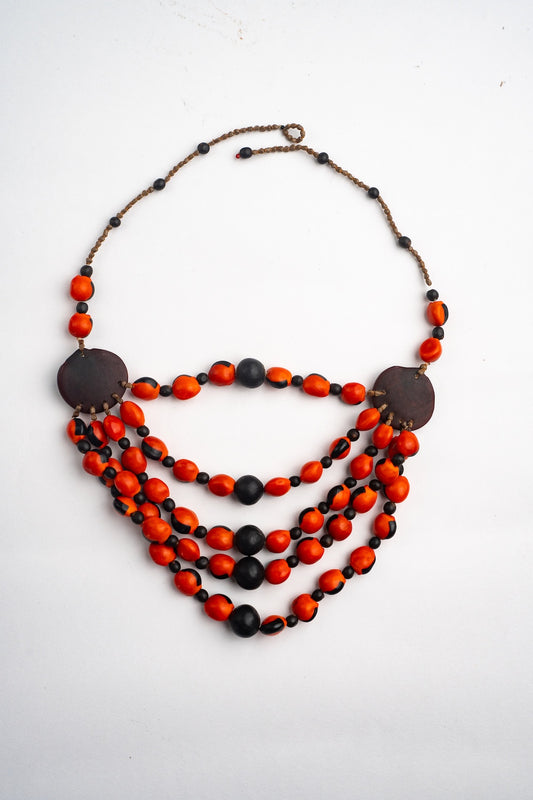 Collar Huayruro 5 Hebras Nativas