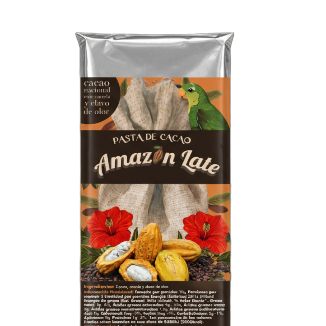 Pasta de cacao Amazon Late 100% puro cacao