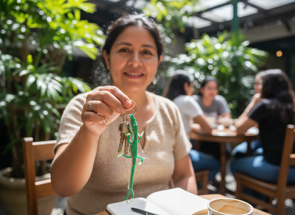 Llavero Exótico Reptil Verde