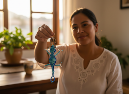 Llavero Gecko Azulito