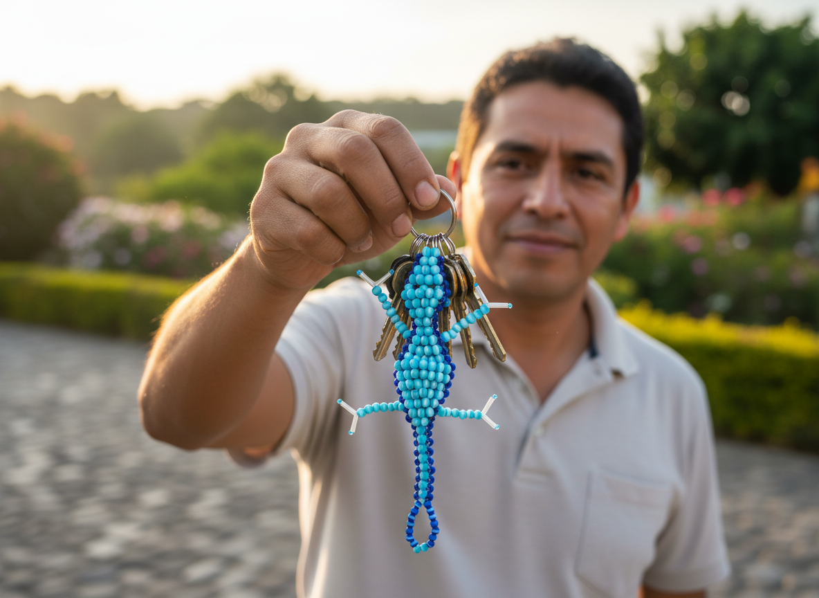 Llavero Gecko Azulito