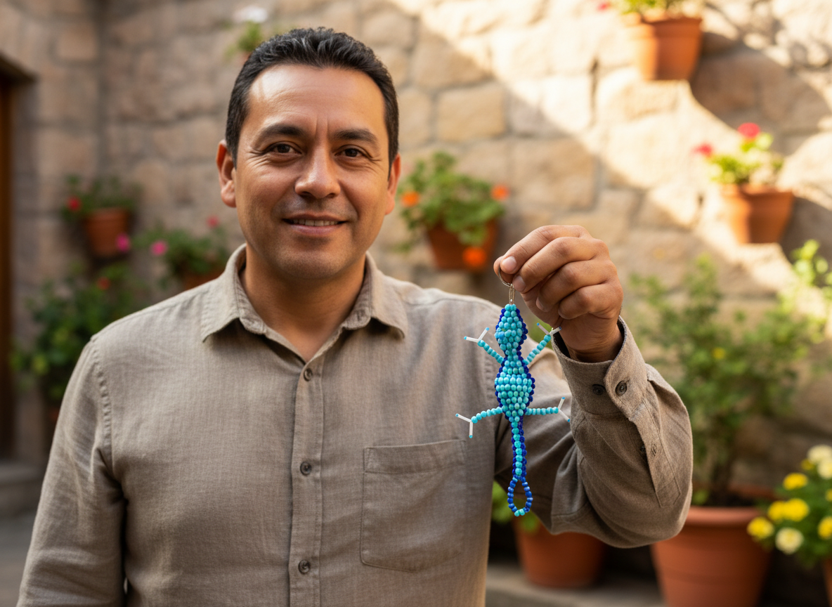 Llavero Gecko Azulito