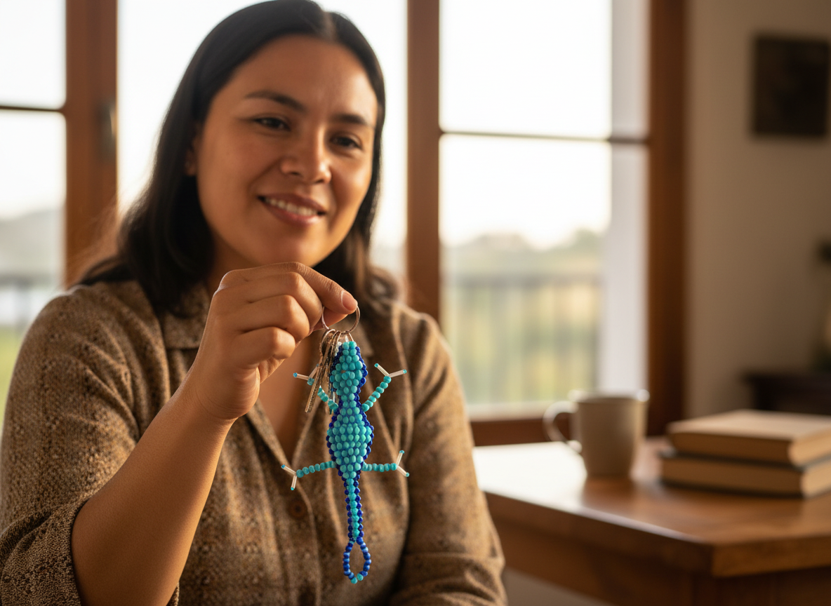 Llavero Gecko Azulito