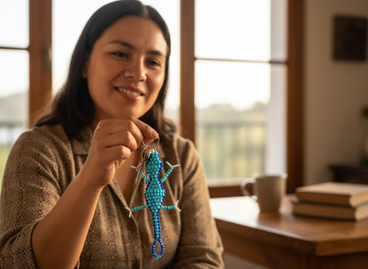 Llavero Gecko Azulito