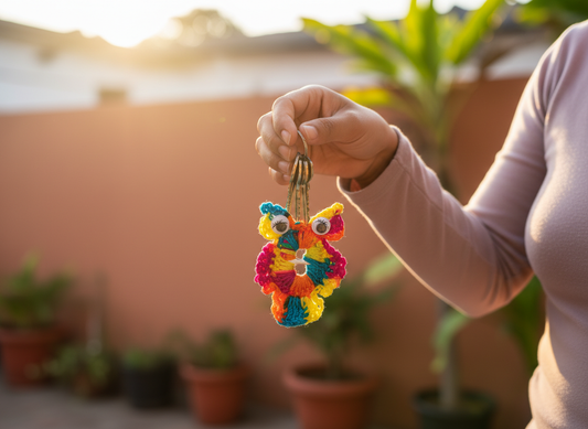 Llavero eco amigable de Búho