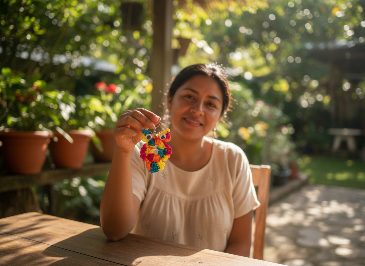 Llavero eco amigable de Búho