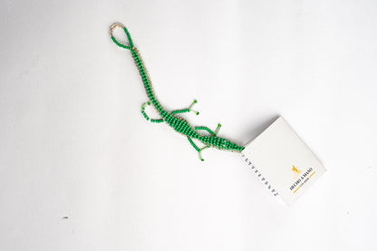 Llavero Exótico Reptil Verde