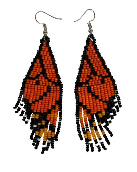 Aretes “Alas de Fuego mariposa Monarca”