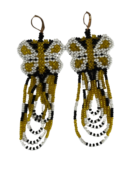 Aretes “Mariposa Dorada Amazónica”