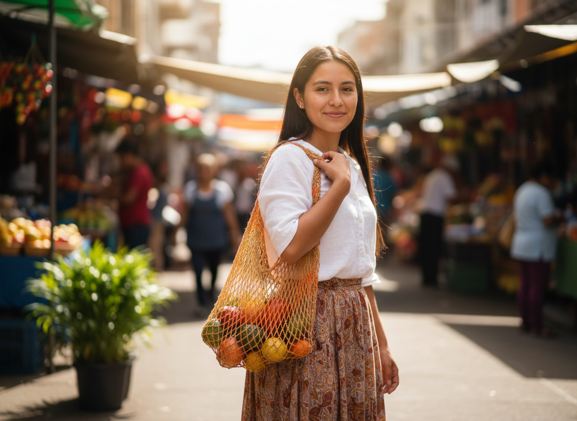 🧺Shigra Naranja claro